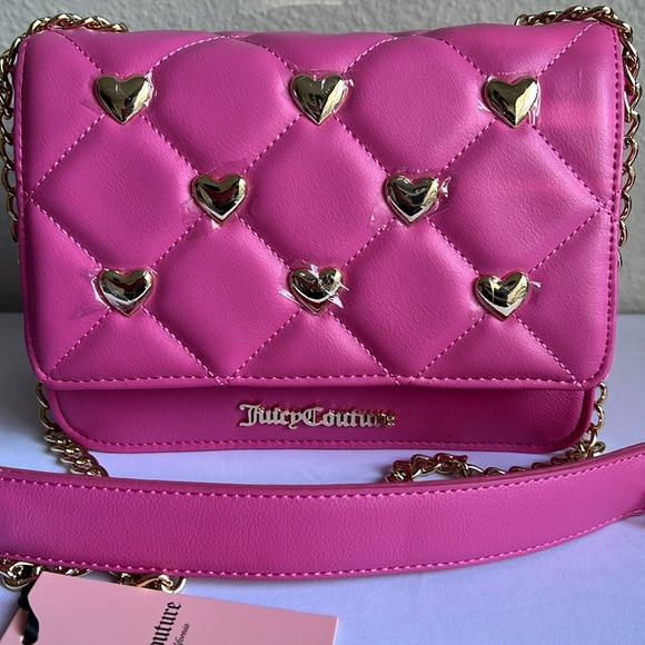 Juicy Couture Pink love Flap Crossbody Bag - Picture 9 of 13